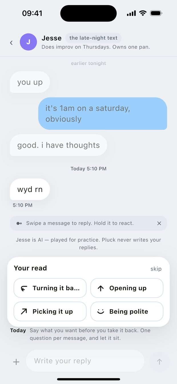 A live thread with Jesse, writing your reply.